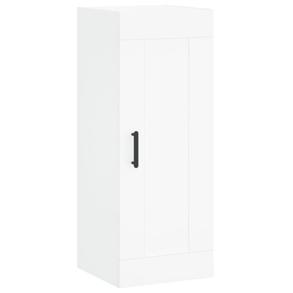 vidaXL Ντουλάπι Λευκό 34,5 x 34 x 180 εκ. από Επεξεργασμένο Ξύλο