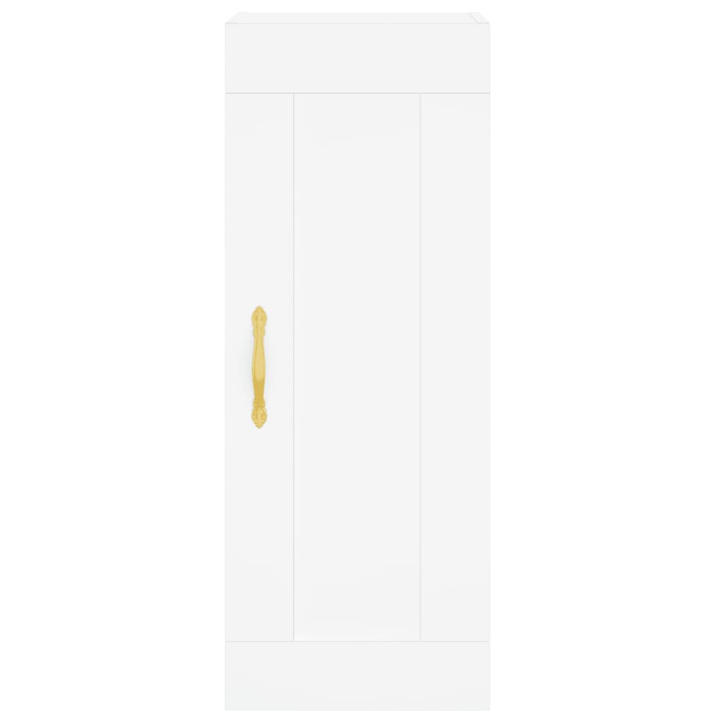 vidaXL Ντουλάπι Λευκό 34,5 x 34 x 180 εκ. από Επεξεργασμένο Ξύλο