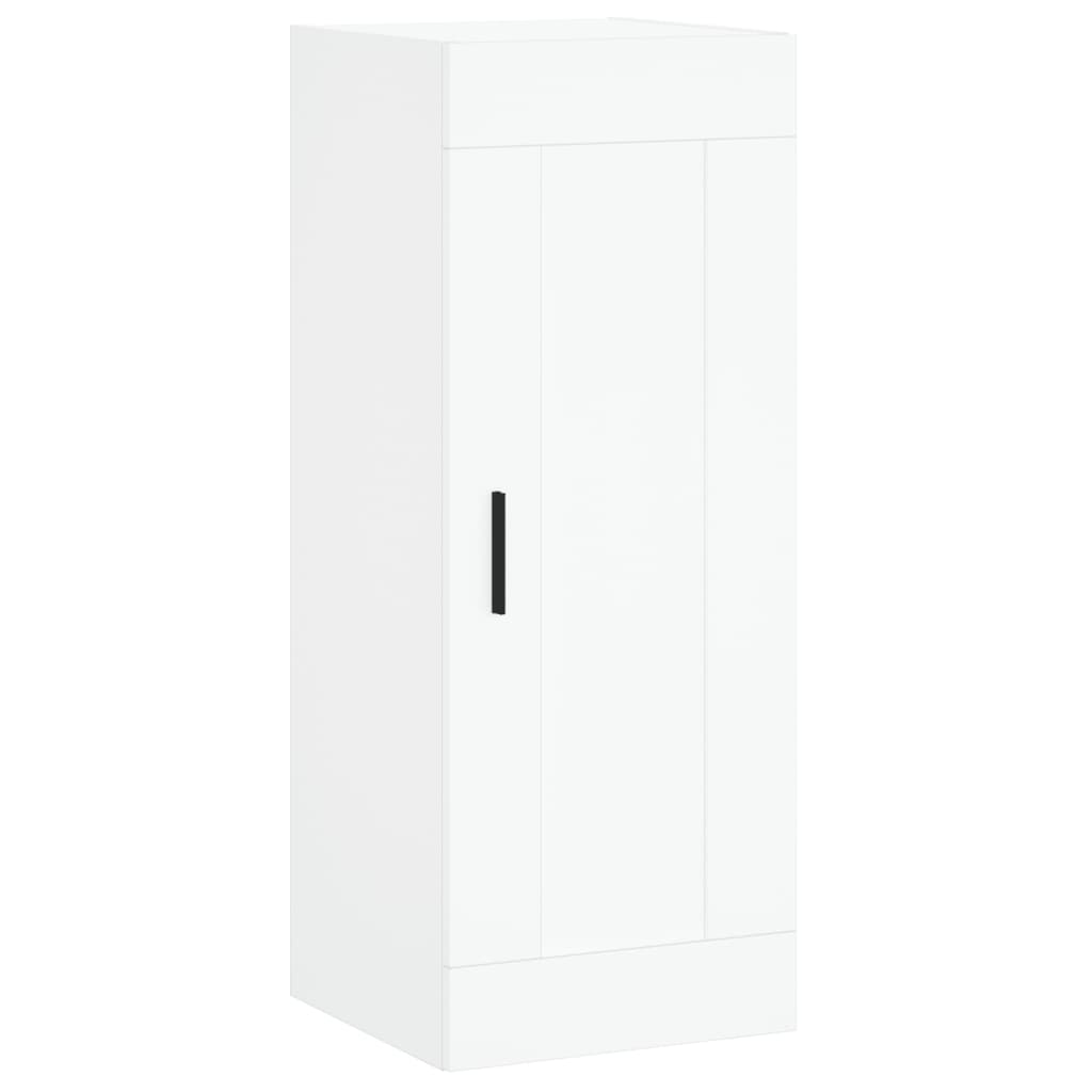 vidaXL Ντουλάπι Λευκό 34,5 x 34 x 180 εκ. από Επεξεργασμένο Ξύλο