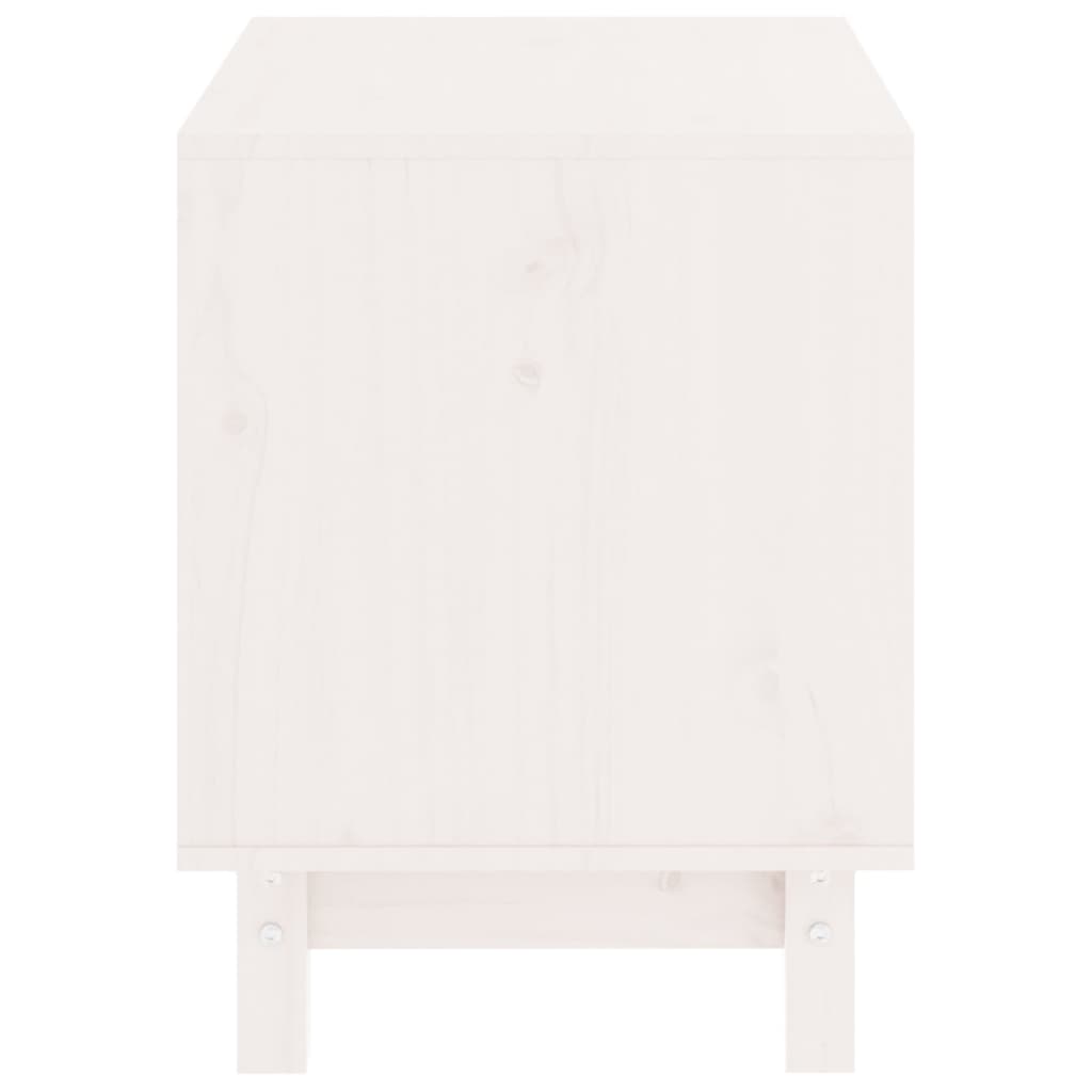 vidaXL Σπιτάκι Σκύλου Λευκό 50 x 40 x 52 εκ. από Μασίφ Ξύλο Πεύκου