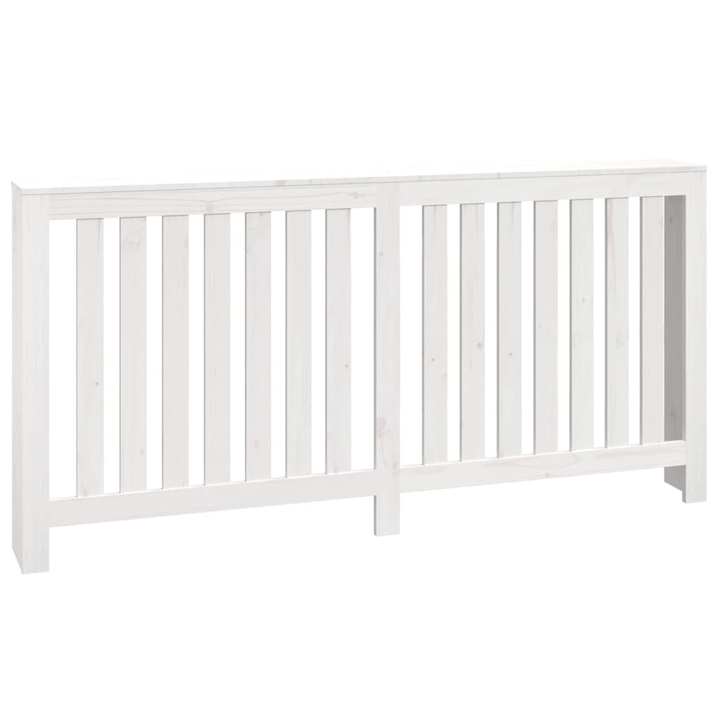 vidaXL Κάλυμμα Καλοριφέρ Λευκό 169x19x84 εκ. από Μασίφ Ξύλο Πεύκου