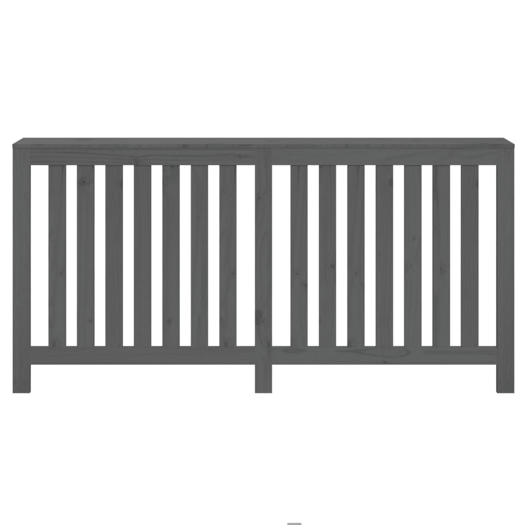 vidaXL Κάλυμμα Καλοριφέρ Γκρι 169x19x84 εκ. από Μασίφ Ξύλο Πεύκου