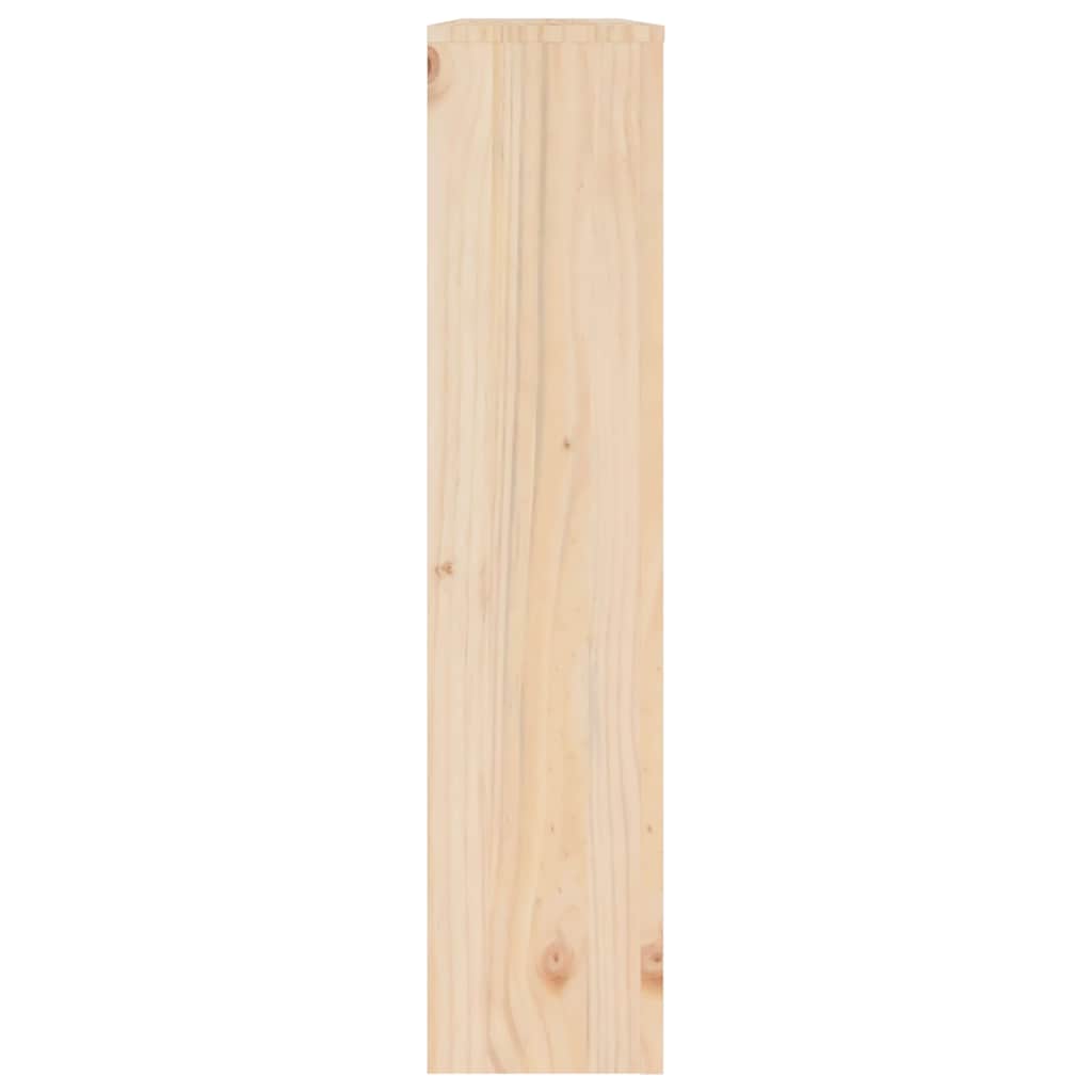 vidaXL Κάλυμμα Καλοριφέρ Μαύρο 108,5x19x84 εκ. από Μασίφ Ξύλο Πεύκου