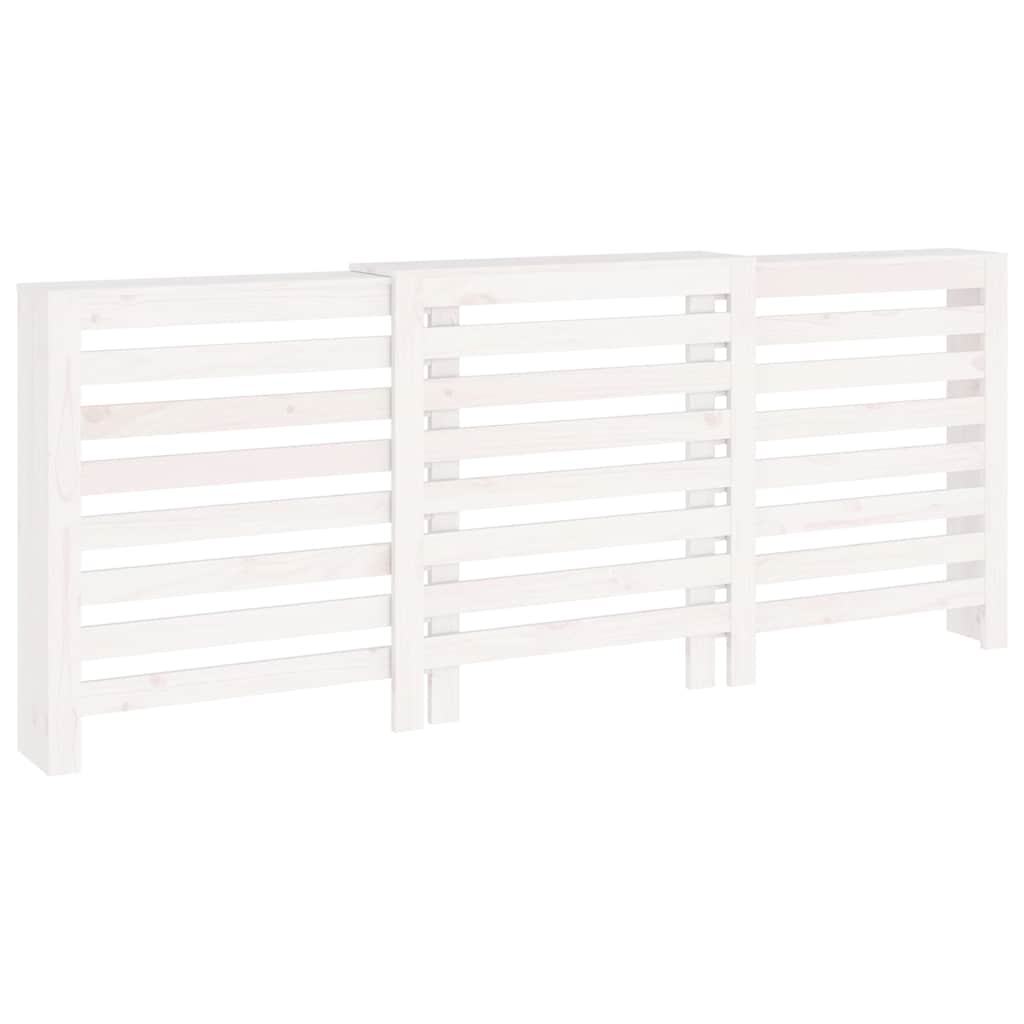 vidaXL Κάλυμμα Καλοριφέρ Λευκό 210x21x85 εκ. από Μασίφ Ξύλο Πεύκου