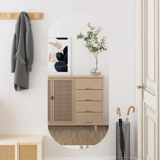 vidaXL Καθρέφτης Τοίχου Οβάλ 45 x 100 εκ. από Γυαλί