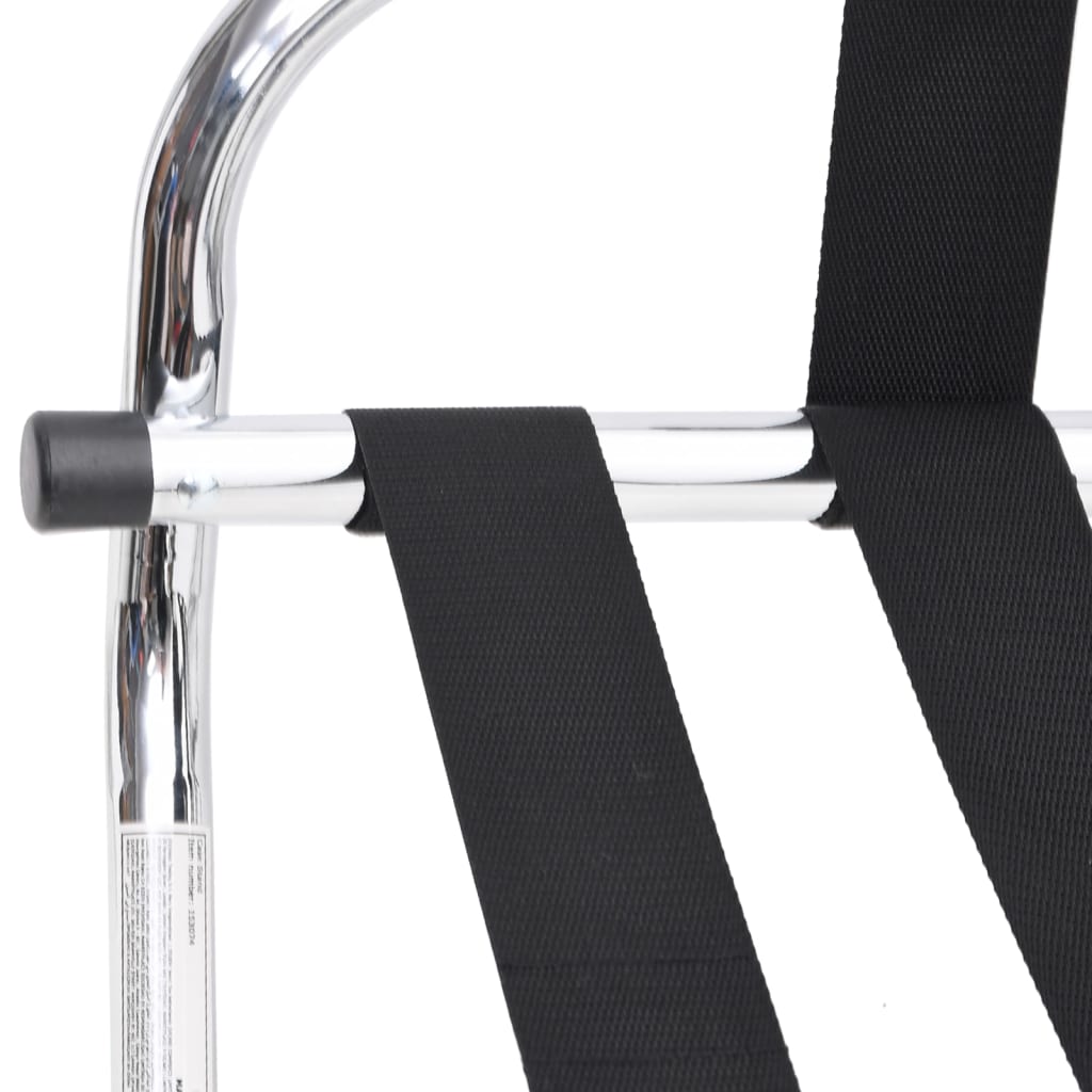 vidaXL Σχάρα Αποσκευών με Πλάτη Ασημί 56x39x52 εκ.