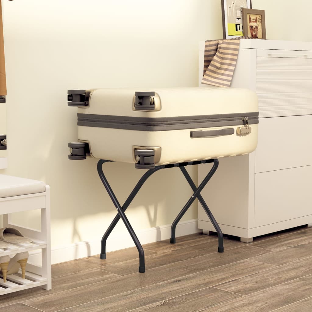 vidaXL Ράφι Αποσκευών Μαύρο 56 x 40 x 49 εκ.