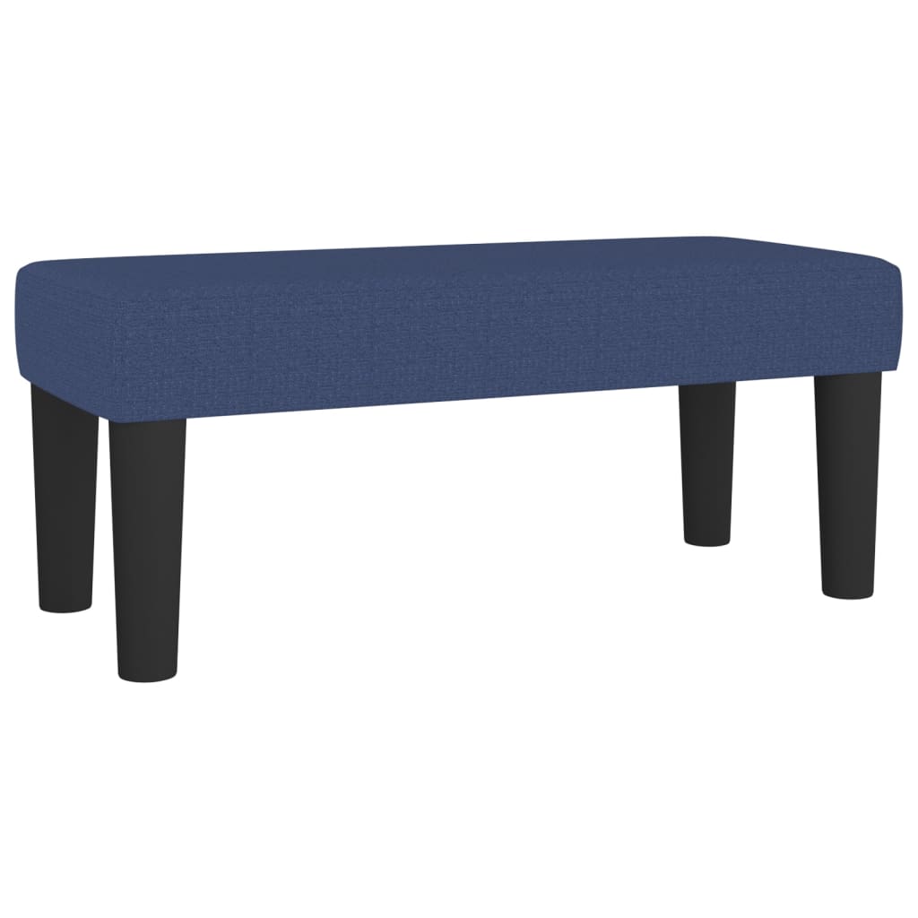 vidaXL Κρεβάτι Boxspring με Στρώμα Μπλε 100 x 200 εκ. Υφασμάτινο