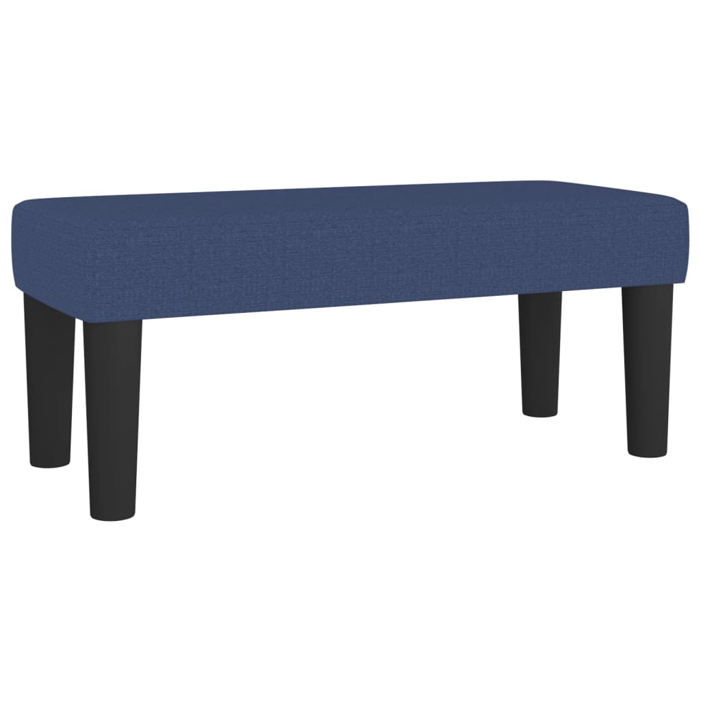 vidaXL Κρεβάτι Boxspring με Στρώμα Μπλε 120x200 εκ. Υφασμάτινο