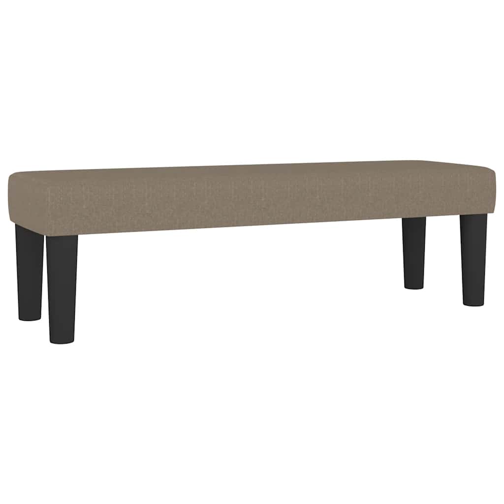 vidaXL Κρεβάτι Boxspring με Στρώμα Taupe 180x200 εκ. Υφασμάτινο