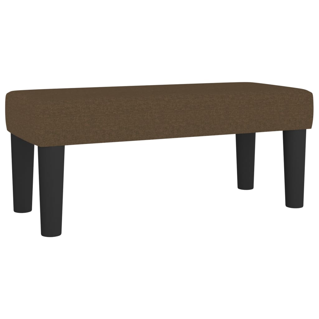 vidaXL Κρεβάτι Boxspring με Στρώμα Σκούρο Καφέ 80x200 εκ. Υφασμάτινο