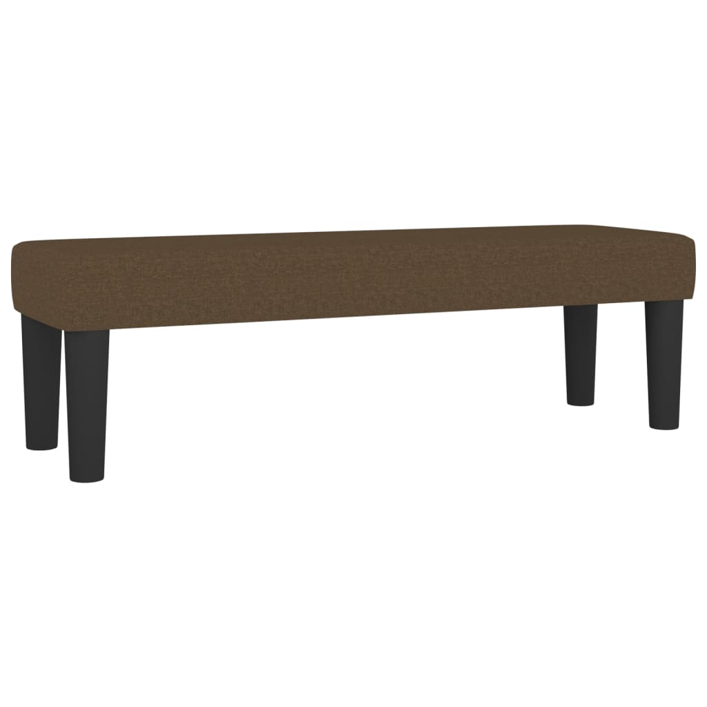 vidaXL Κρεβάτι Boxspring με Στρώμα Σκούρο Καφέ 180x200 εκ Υφασμάτινο