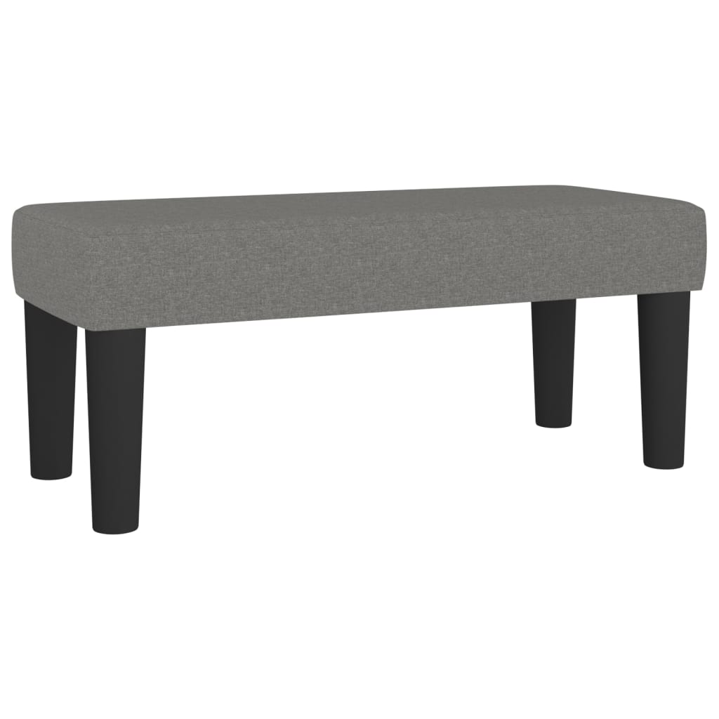 vidaXL Κρεβάτι Boxspring με Στρώμα Σκούρο Γκρι 120x200 εκ. Υφασμάτινο