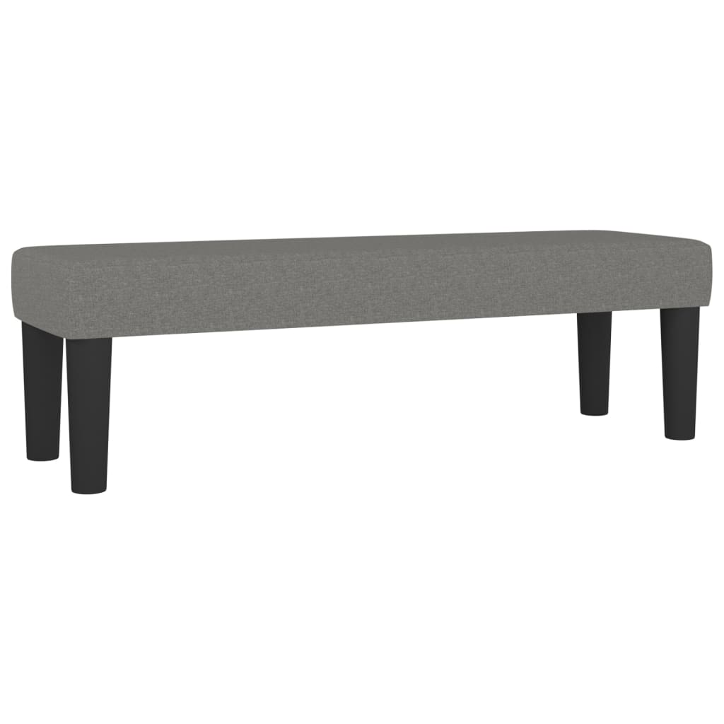 vidaXL Κρεβάτι Boxspring με Στρώμα Σκούρο Γκρι 160x200 εκ Υφασμάτινο