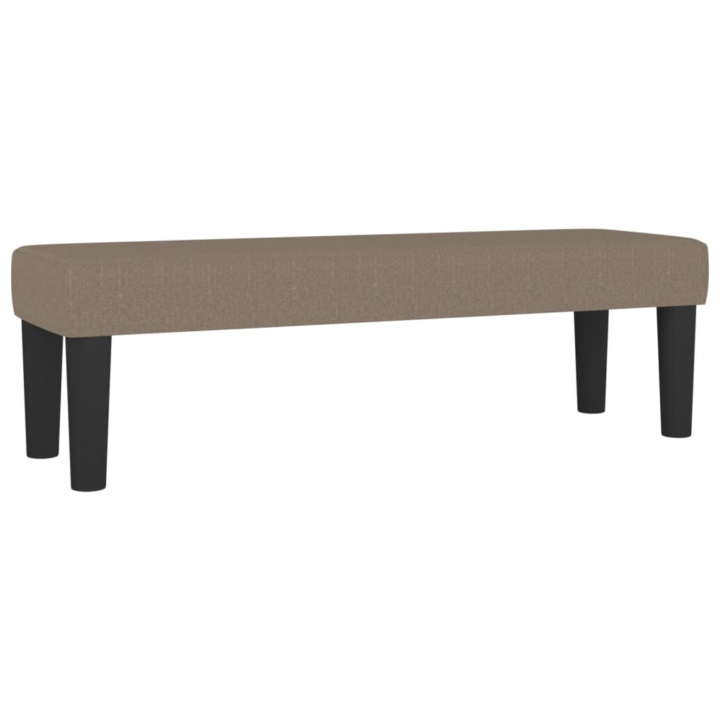 vidaXL Κρεβάτι Boxspring με Στρώμα Taupe 160x200 εκ. Υφασμάτινο