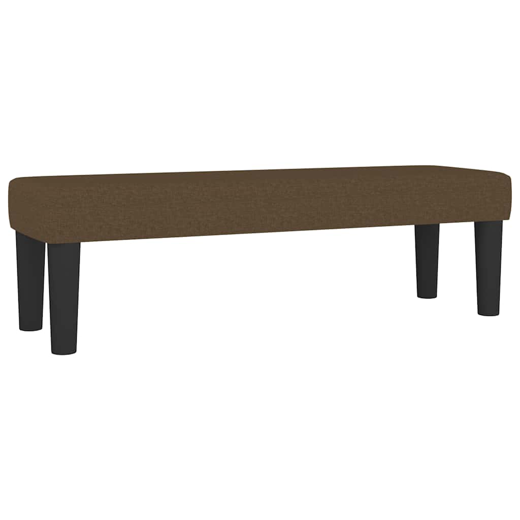 vidaXL Κρεβάτι Boxspring με Στρώμα Σκούρο Καφέ 180x200 εκ Υφασμάτινο