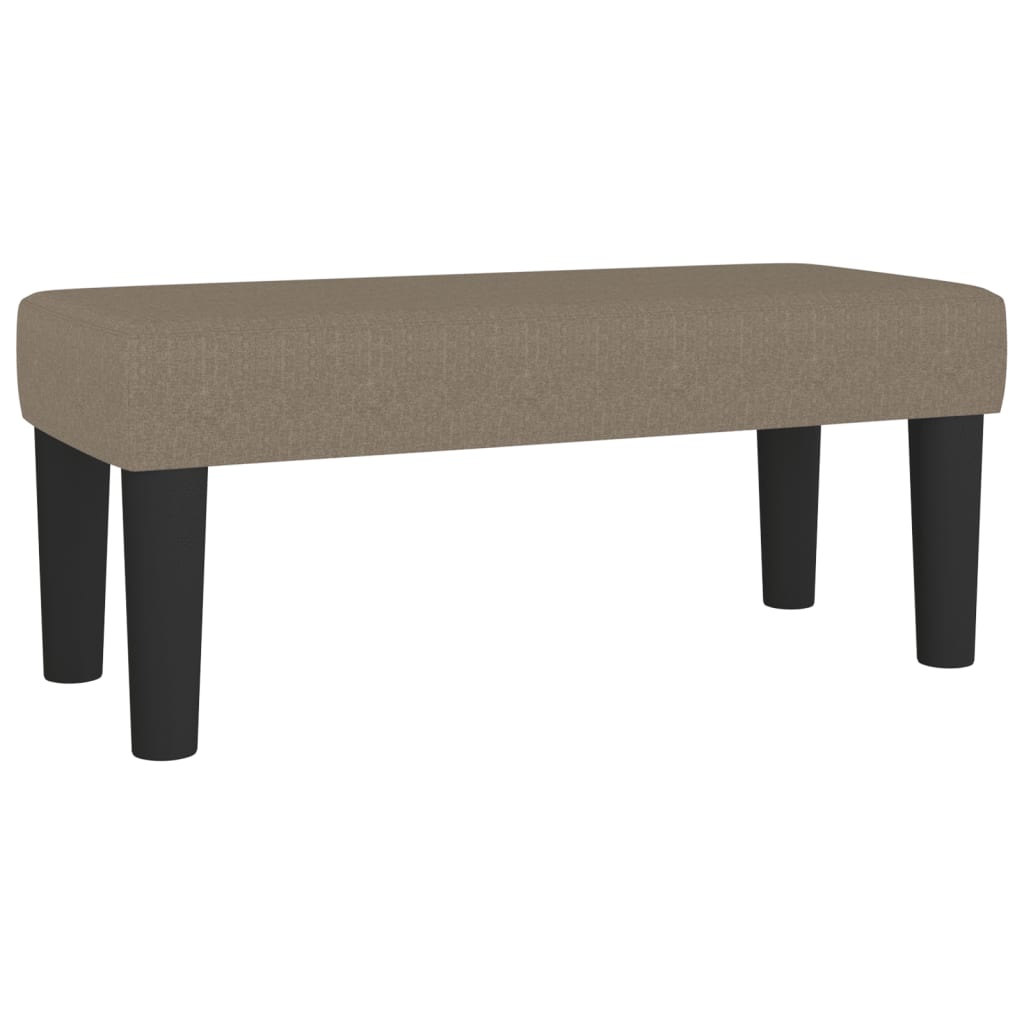 vidaXL Κρεβάτι Boxspring με Στρώμα Taupe 80x200 εκ. Υφασμάτινο