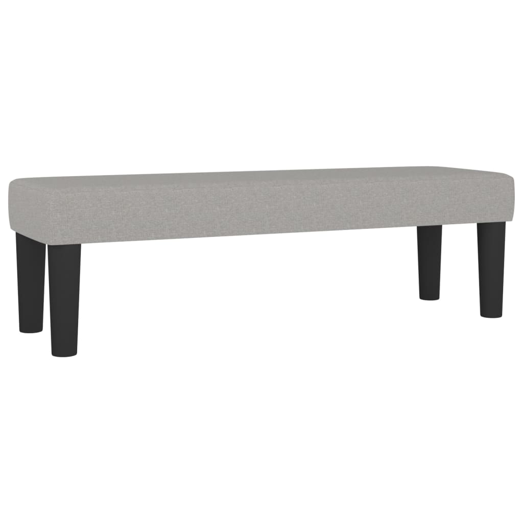 vidaXL Κρεβάτι Boxspring με Στρώμα Ανοιχτό Γκρι 140x190 εκ. Υφασμάτινο