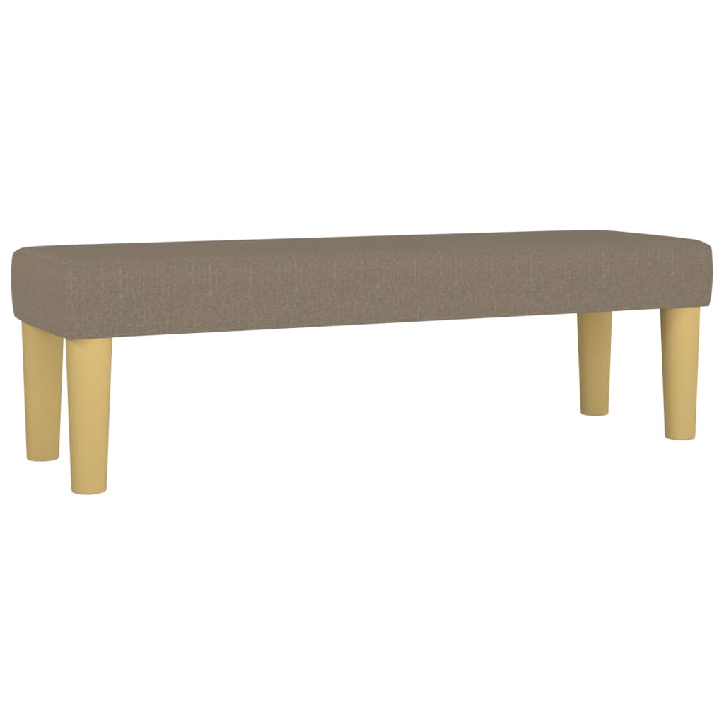 vidaXL Κρεβάτι Boxspring με Στρώμα Taupe 160x200 εκ. Υφασμάτινο