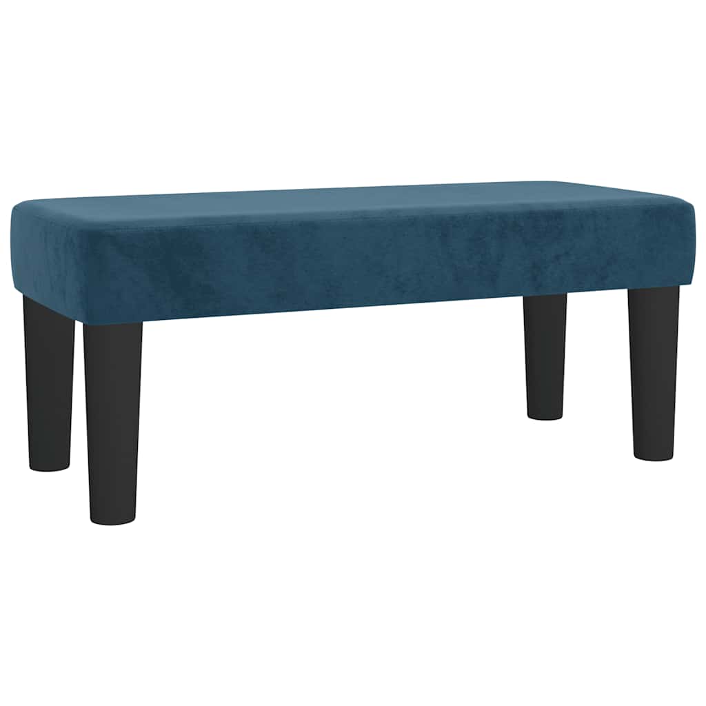 vidaXL Κρεβάτι Boxspring με Στρώμα Σκούρο Μπλε 120x200 εκ. Βελούδινο