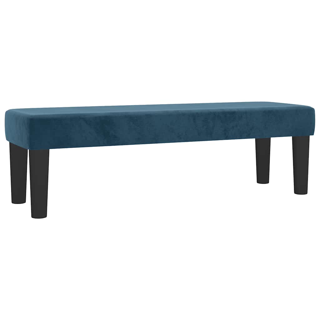 vidaXL Κρεβάτι Boxspring με Στρώμα Σκούρο Μπλε 160x200 εκ. Βελούδινο