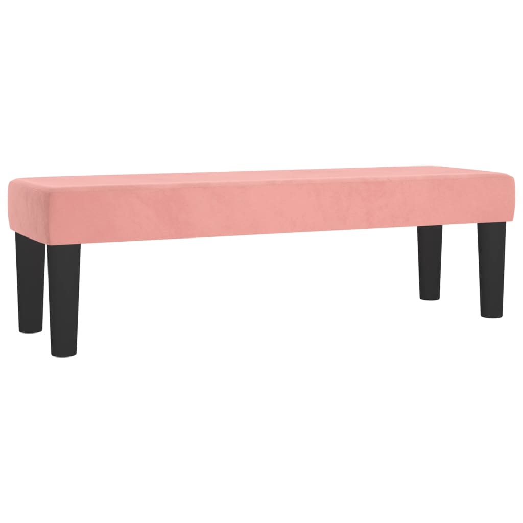 vidaXL Κρεβάτι Boxspring με Στρώμα Ροζ 180x200 εκ. Βελούδινο