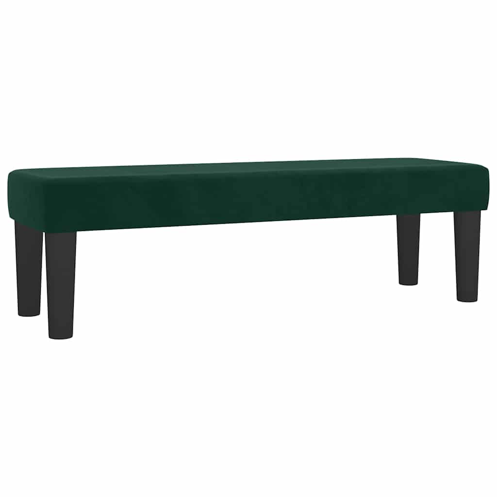 vidaXL Κρεβάτι Boxspring με Στρώμα Σκούρο Πράσινο 160x200εκ. Βελούδινο