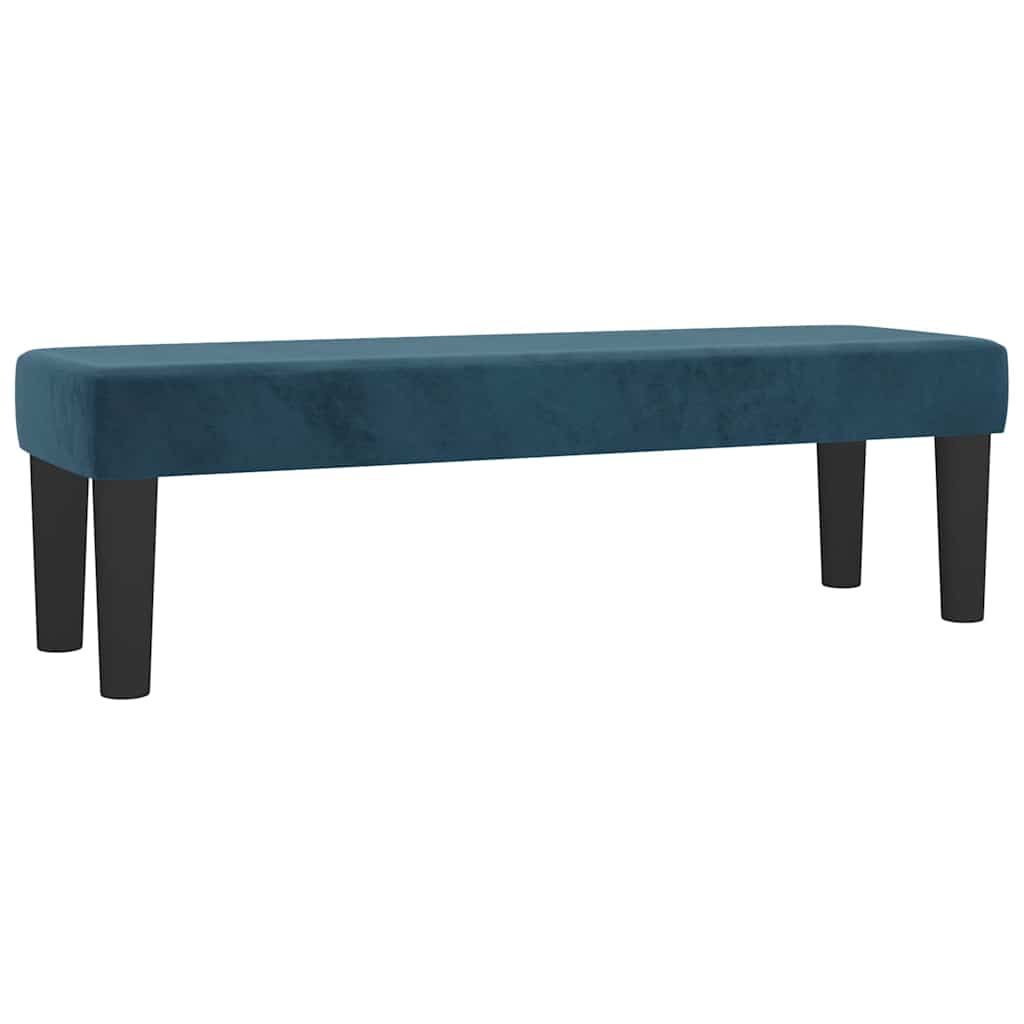 vidaXL Κρεβάτι Boxspring με Στρώμα Σκούρο Μπλε 160x200 εκ. Βελούδινο