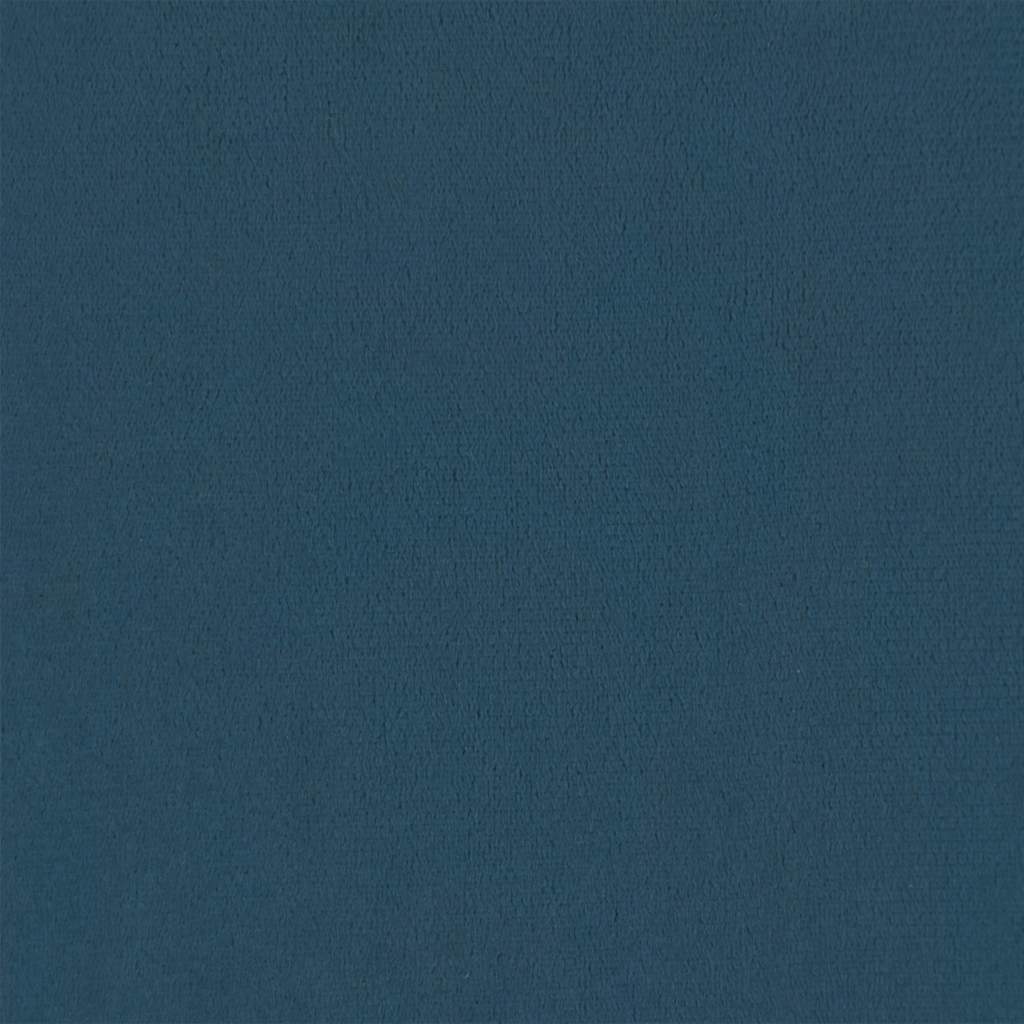 vidaXL Κρεβάτι Boxspring με Στρώμα Σκούρο Μπλε 120x200 εκ. Βελούδινο