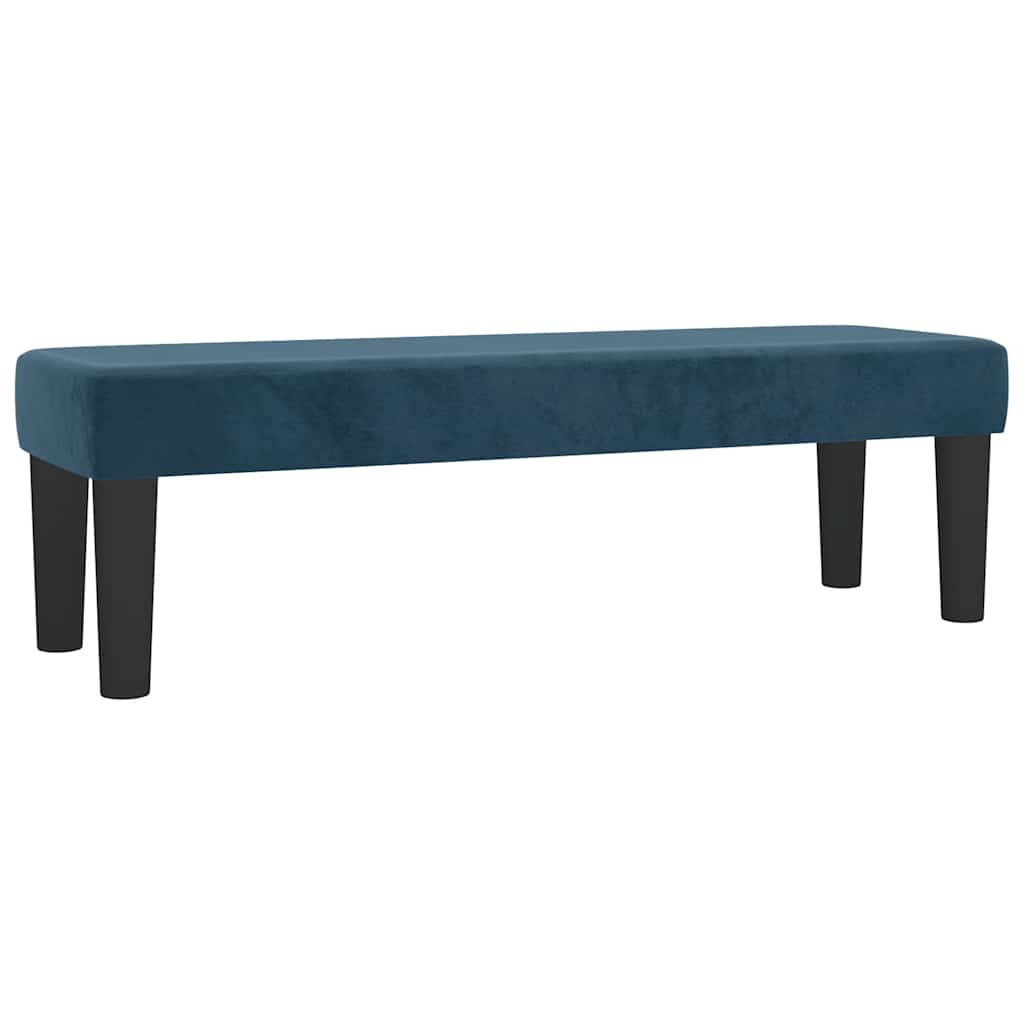 vidaXL Κρεβάτι Boxspring με Στρώμα Σκούρο Μπλε 140x200 εκ. Βελούδινο
