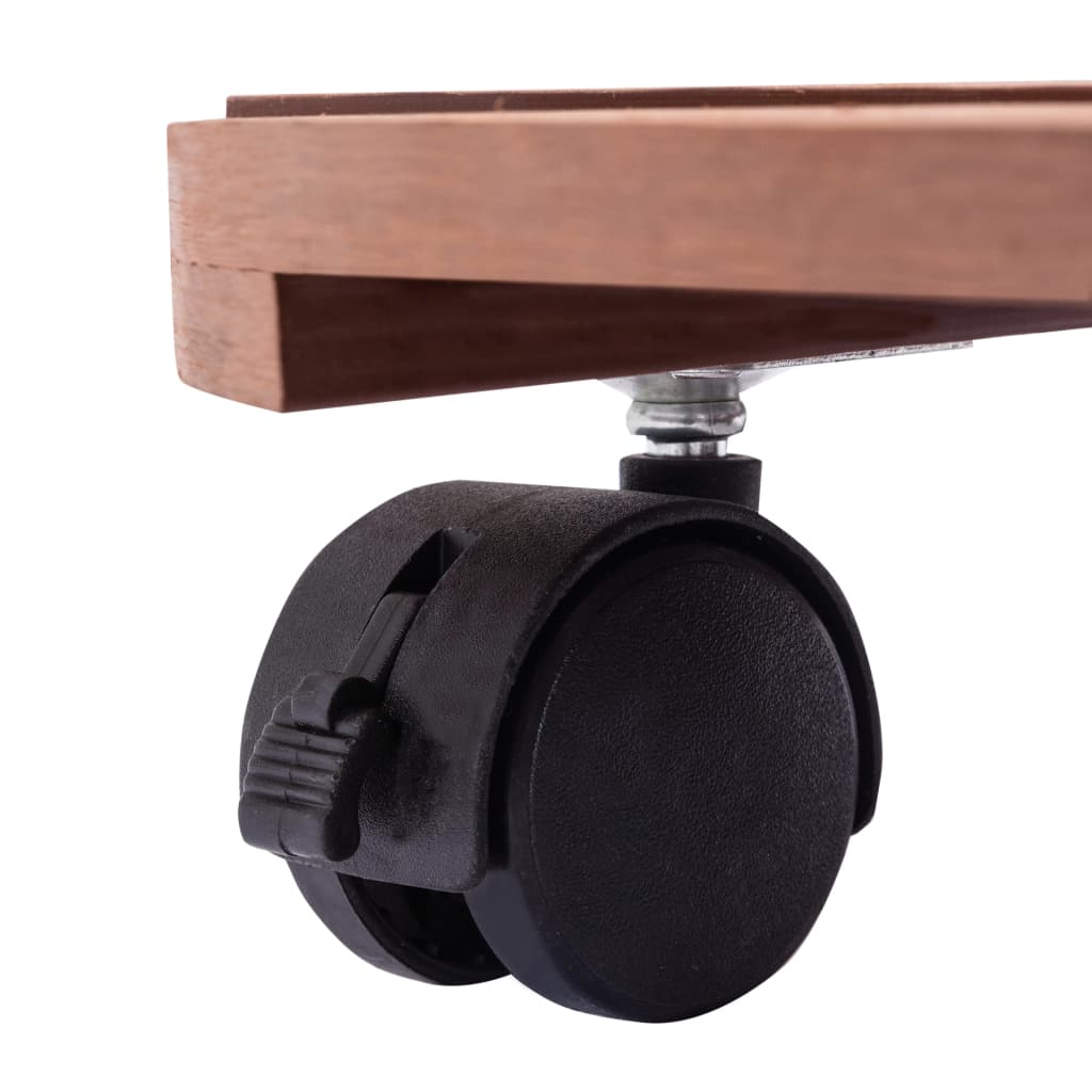 vidaXL Βάσεις για Γλάστρες με Ρόδες 4 τεμ. Καφέ Ø30x7,5 εκ. από WPC