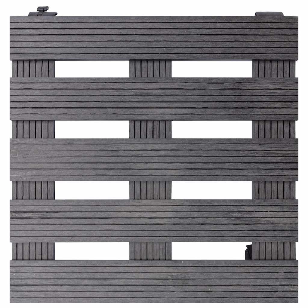 vidaXL Βάσεις για Γλάστρες με Ρόδες 4 τεμ. Γκρι 30x30x7,5 εκ. από WPC
