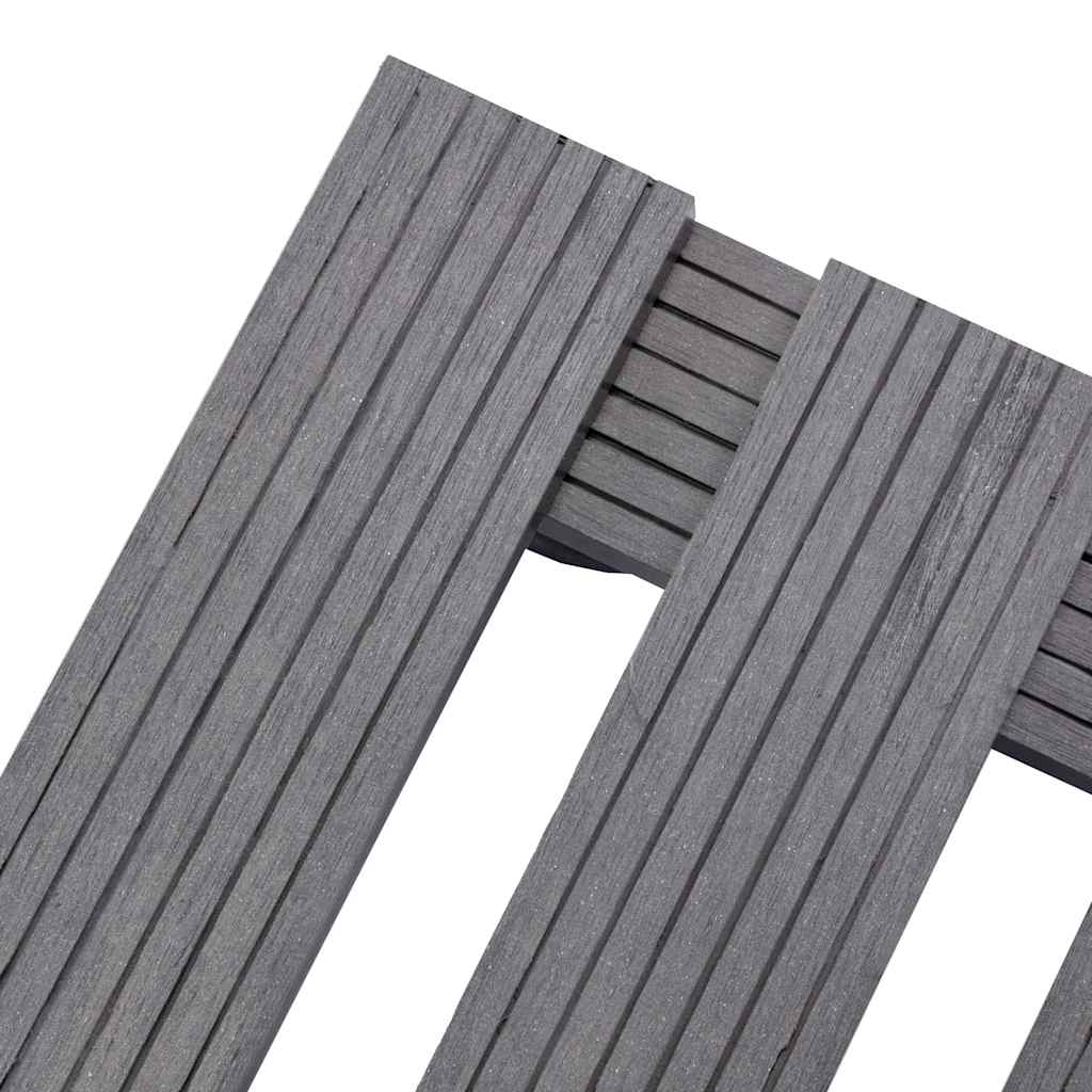 vidaXL Βάσεις για Γλάστρες με Ρόδες 4 τεμ. Γκρι 30x30x7,5 εκ. από WPC