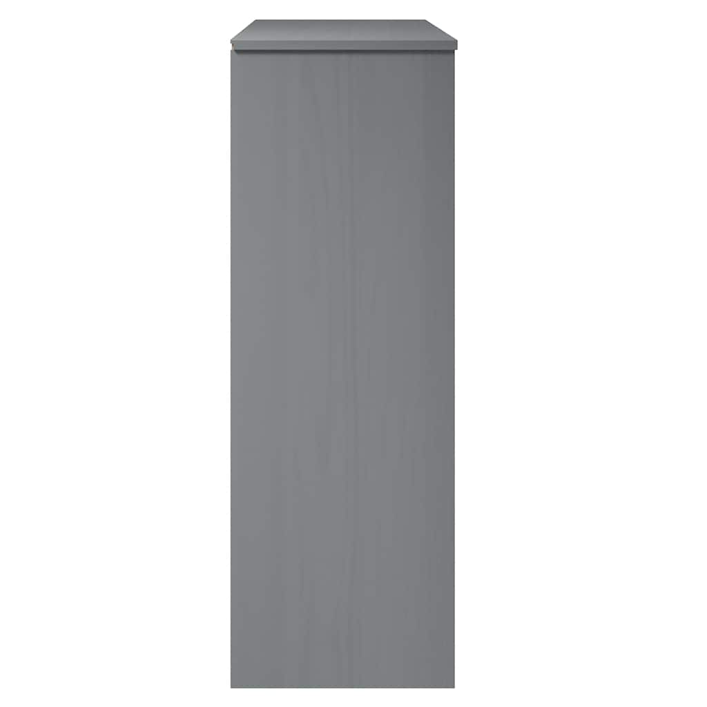 vidaXL Πάνω Μέρος Ντουλαπιού MOLDE Γκρι 90x35x100 εκ. Μασίφ Πεύκο