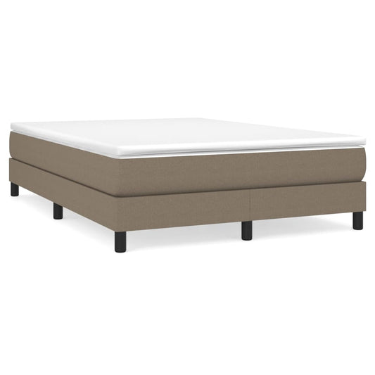 vidaXL Κρεβάτι Boxspring με Στρώμα Taupe 160x200 εκ. Υφασμάτινο