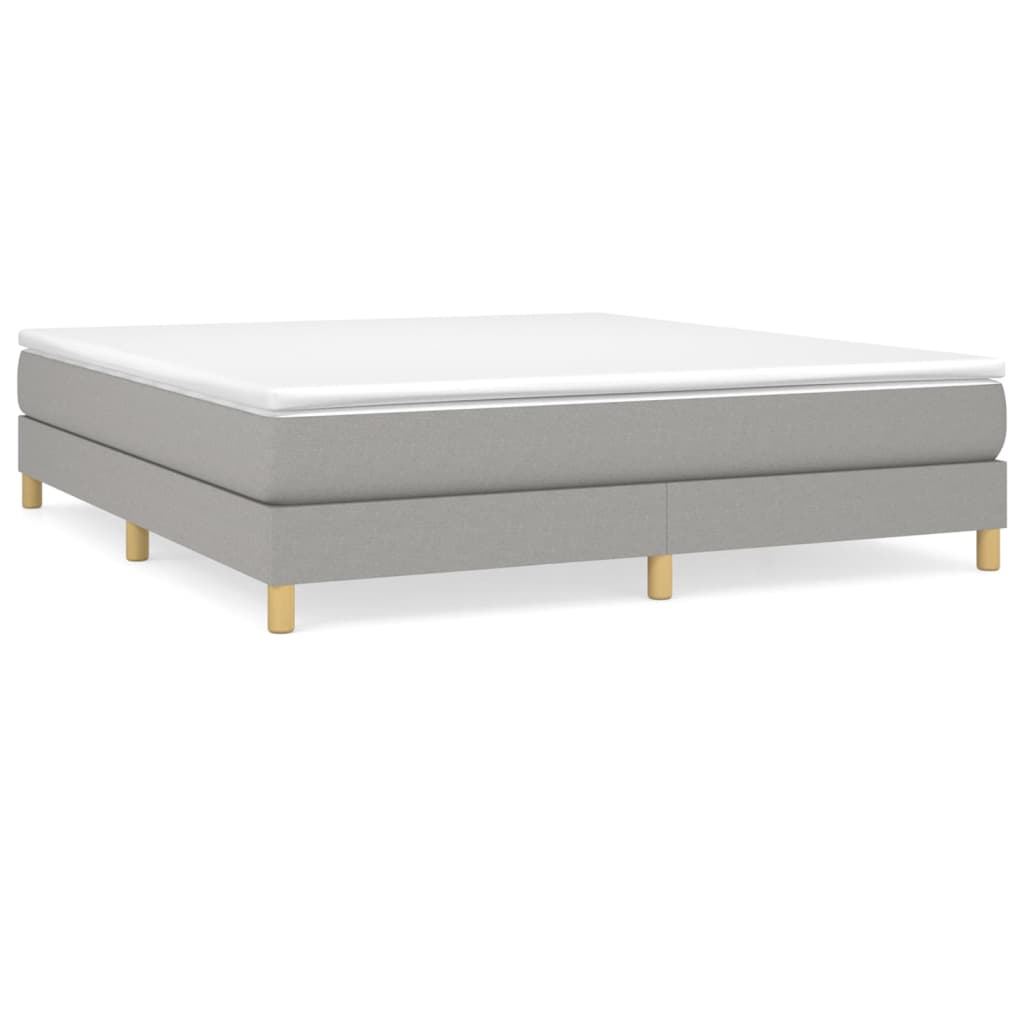 vidaXL Κρεβάτι Boxspring με Στρώμα Αν. Πράσινο 160x200εκ Υφασμάτινο