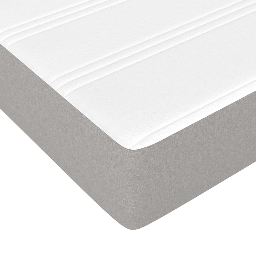 vidaXL Κρεβάτι Boxspring με Στρώμα Αν. Πράσινο 160x200εκ Υφασμάτινο