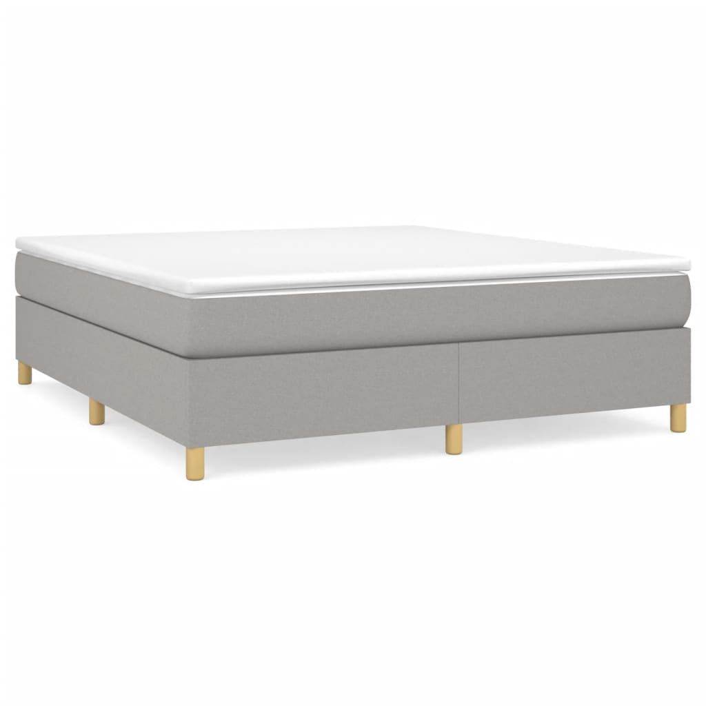 vidaXL Κρεβάτι Boxspring με Στρώμα Αν. Πράσινο 160x200εκ Υφασμάτινο