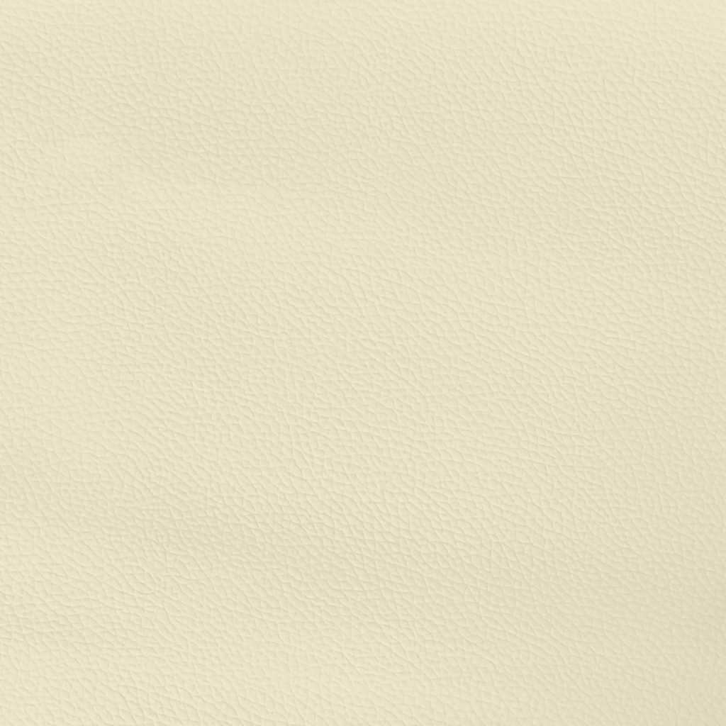 vidaXL Κρεβάτι Boxspring με Στρώμα Κρεμ 160x200εκ. από Συνθετικό Δέρμα