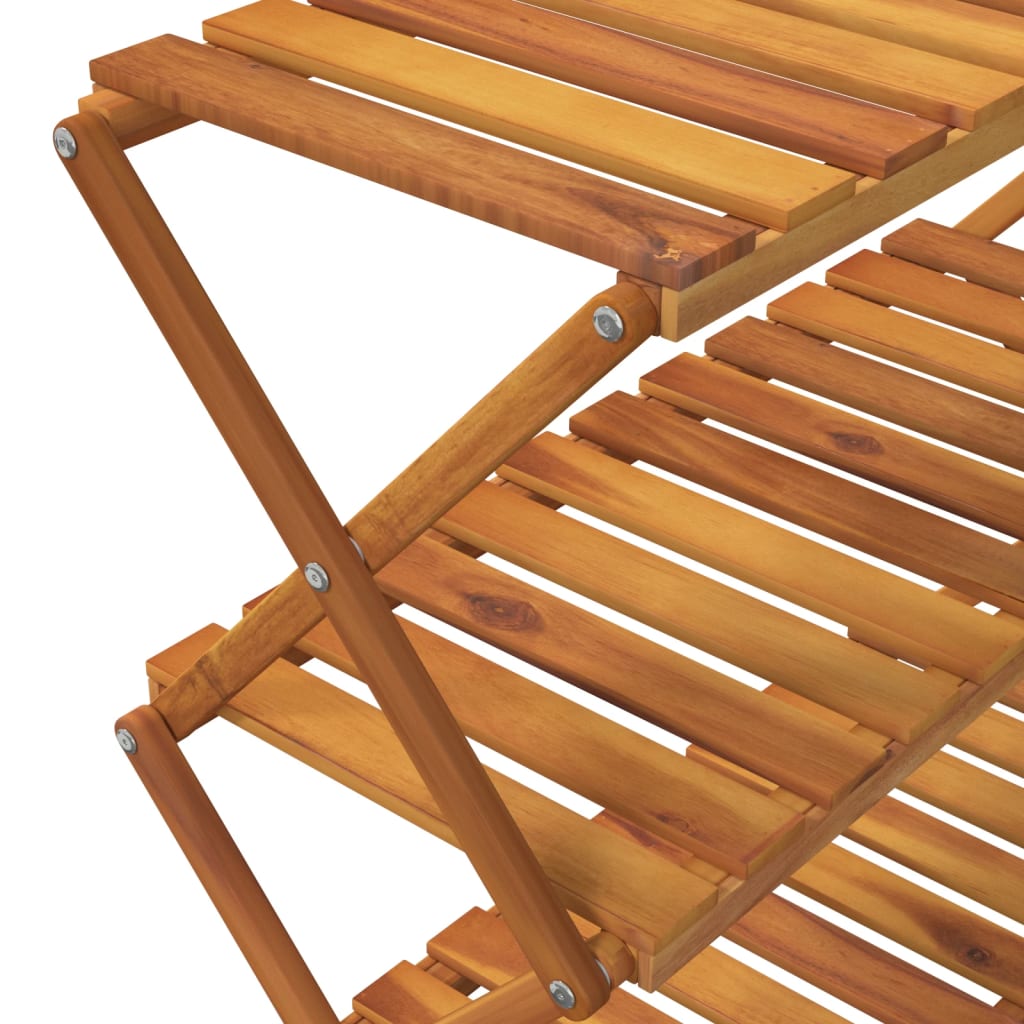 vidaXL Ραφιέρα με 3 Επίπεδα Καφέ 70x31x63 εκ. από Μασίφ Ξύλο Ακακίας