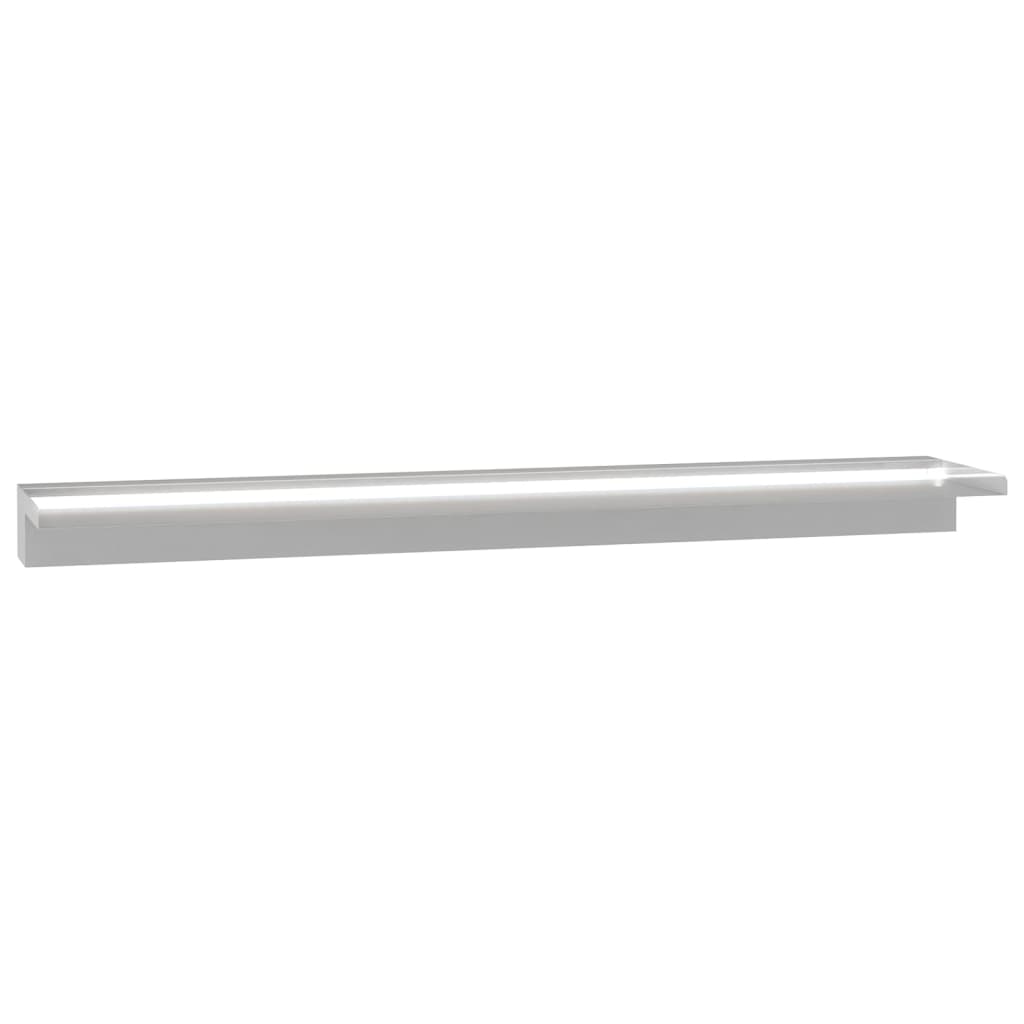 vidaXL Σιντριβάνι Καταρράκτης Πισίνας με LED 110 εκ. από Ανοξ. Ατσάλι