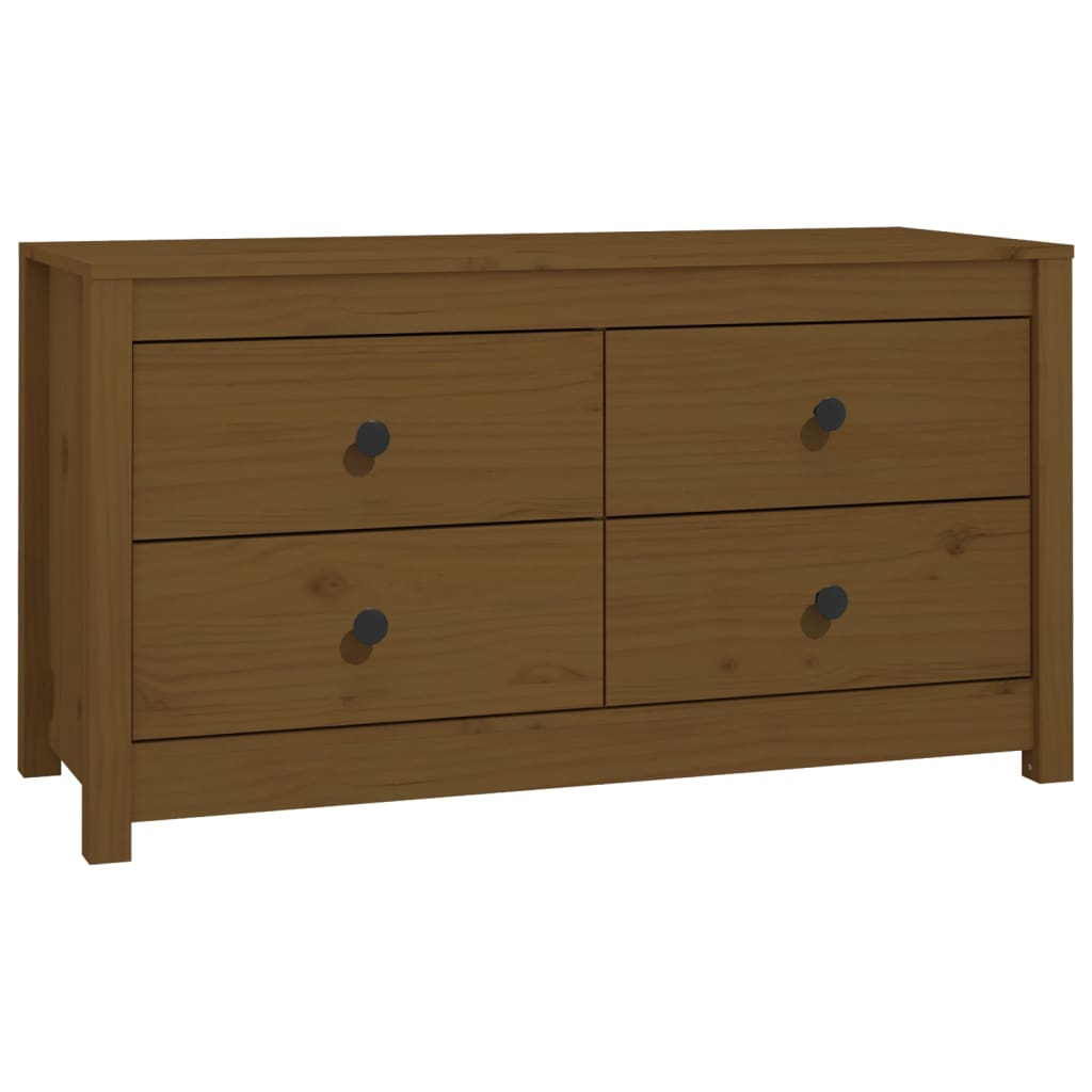 vidaXL Βοηθητικό Ντουλάπι Καφέ Μελί 100x40x54 εκ.από Μασίφ Ξύλο Πεύκου