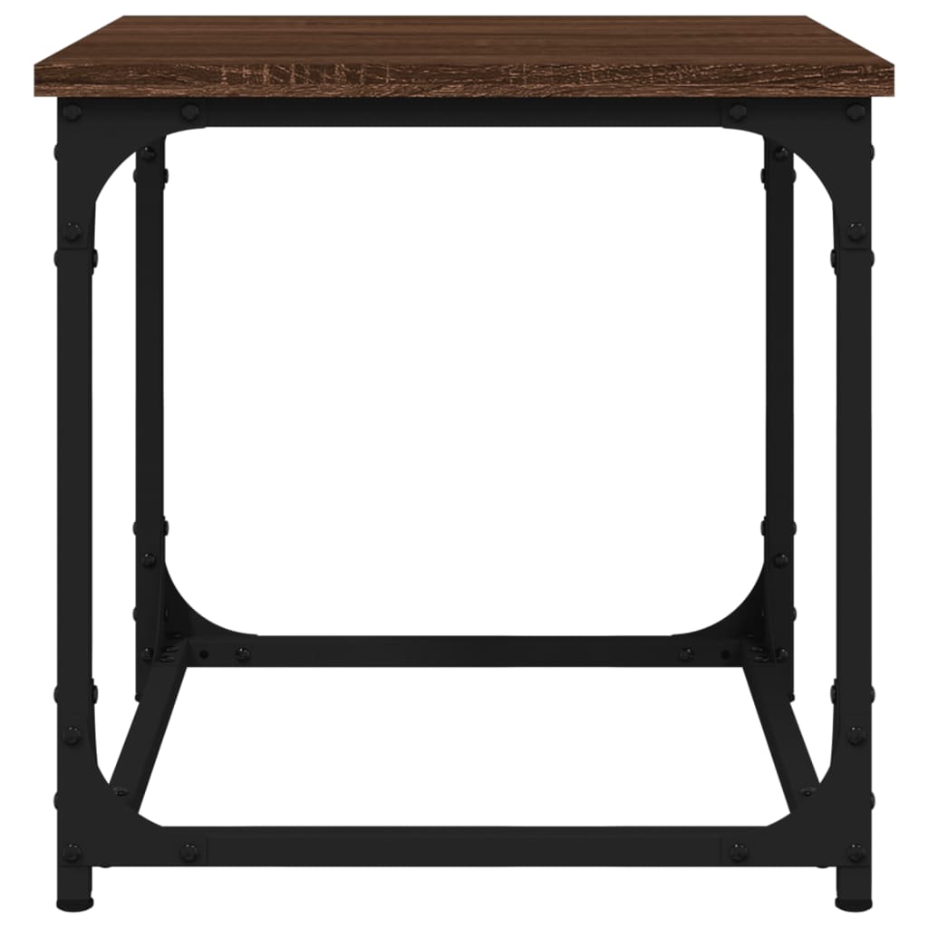 vidaXL Βοηθητικό Τραπέζι Καφέ Δρυς 40x40x40 εκ. Επεξεργασμένο Ξύλο