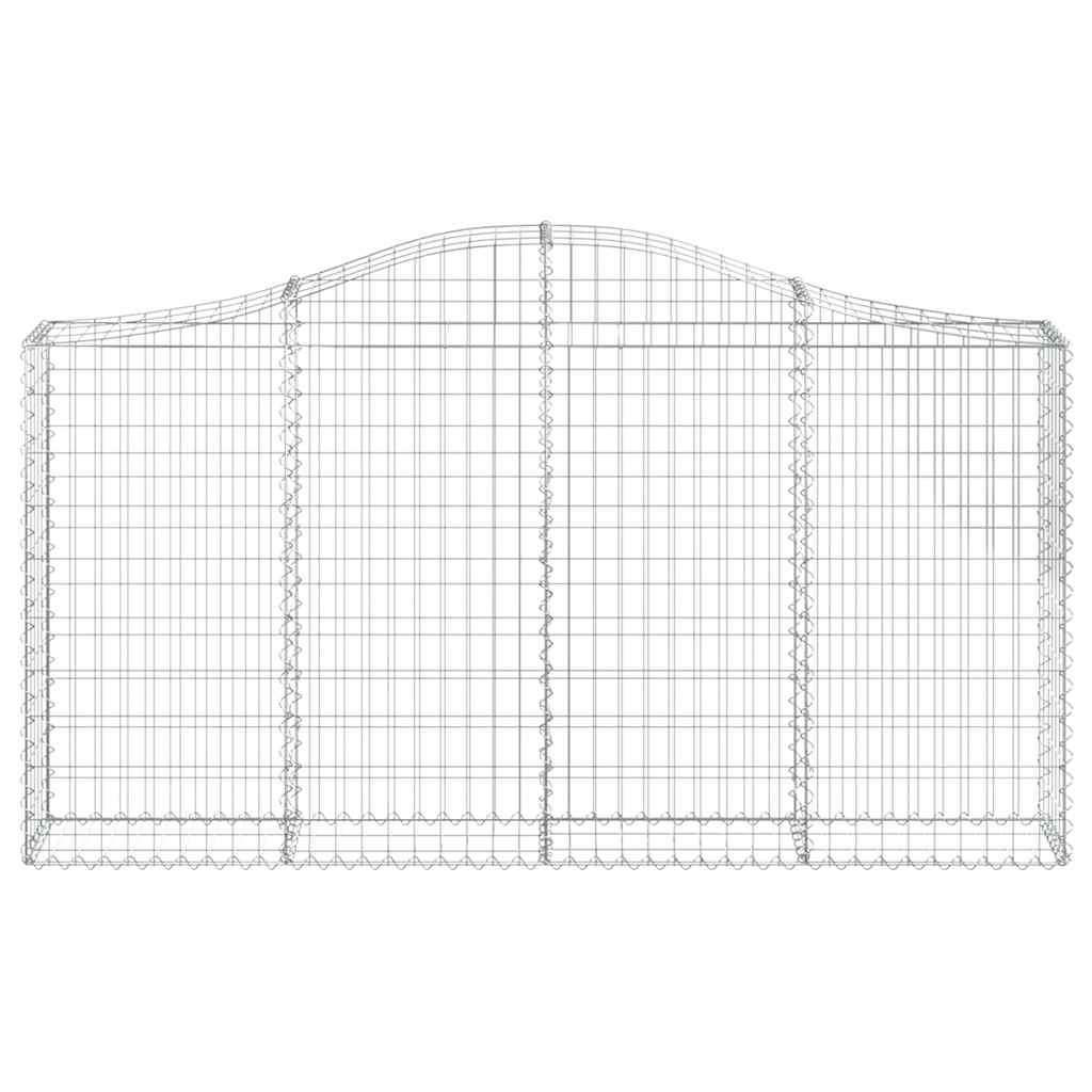 vidaXL Συρματοκιβώτια Τοξωτά 13 τεμ. 200x30x100/120 εκ. Γαλβαν. Ατσάλι