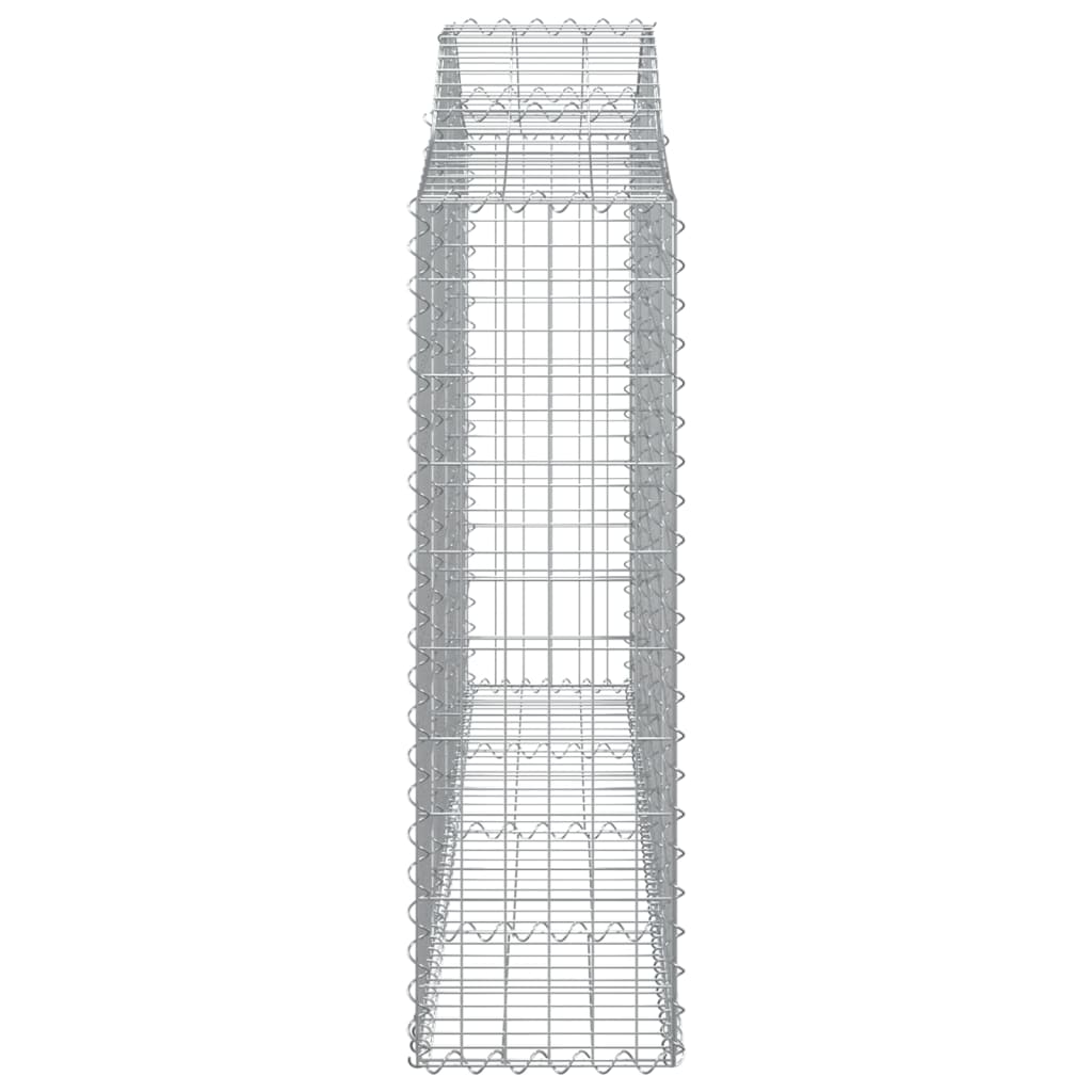 vidaXL Συρματοκιβώτια Τοξωτά 15 τεμ. 200x30x100/120 εκ. Γαλβαν. Ατσάλι