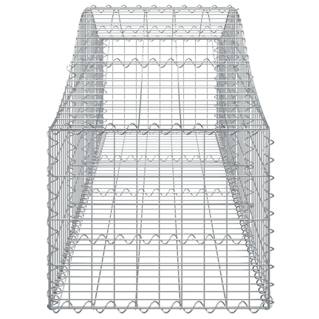 vidaXL Συρματοκιβώτια Τοξωτά 15 τεμ. 200x50x40/60 εκ. Γαλβαν. Ατσάλι