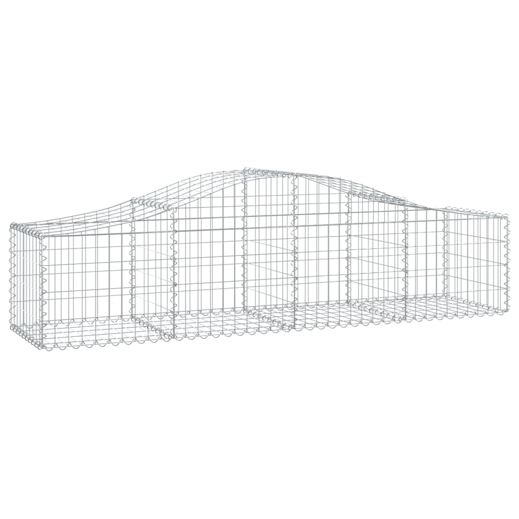 vidaXL Συρματοκιβώτια Τοξωτά 20 τεμ. 200x50x40/60 εκ. Γαλβαν. Ατσάλι