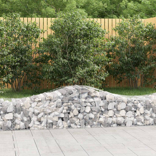 vidaXL Συρματοκιβώτια Τοξωτά 40 τεμ. 200x50x40/60 εκ. Γαλβαν. Ατσάλι