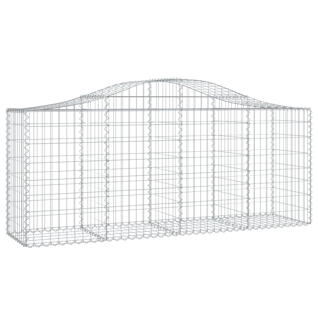 vidaXL Συρματοκιβώτια Τοξωτά 50 τεμ. 200x50x80/100 εκ. Γαλβαν. Ατσάλι