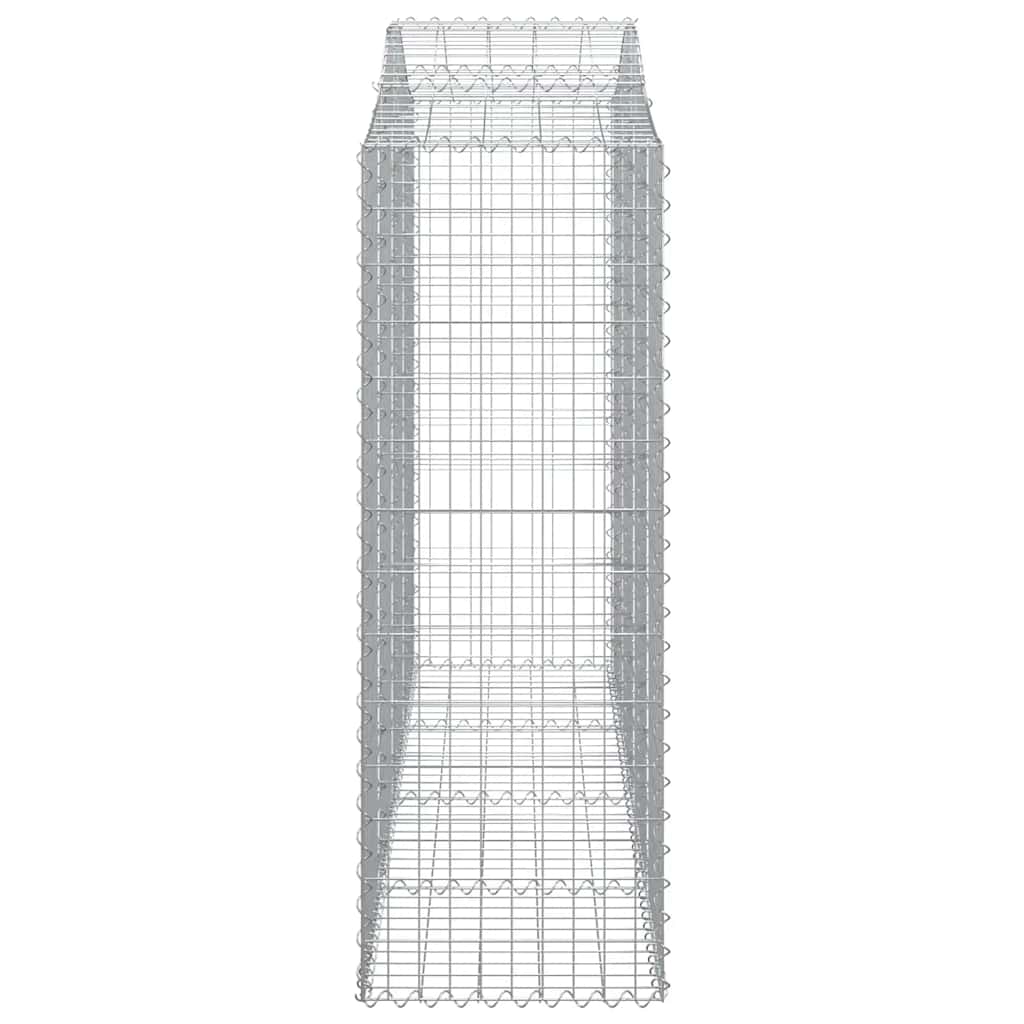 vidaXL Συρματοκιβώτια Τοξωτά 12 τεμ. 200x50x140/160 εκ. Γαλβαν. Ατσάλι